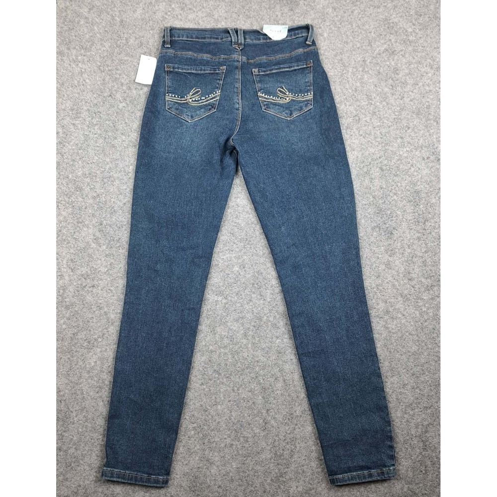 Curve Appeal Jeans Womens 2/26 Blue High Rise‎ Essential Skinny Tucking Tech NWT - Picture 6 of 10